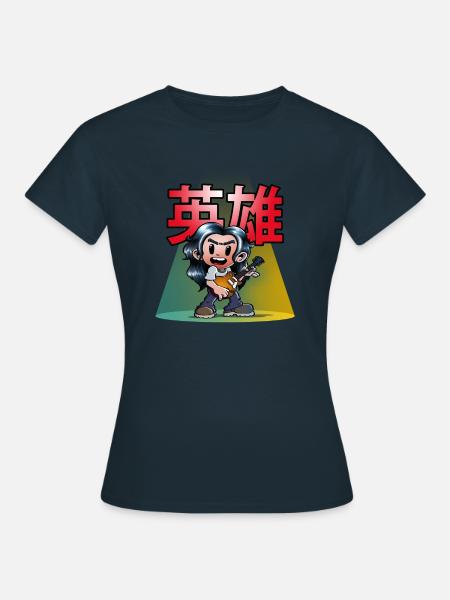 Gitarren Held - Frauen T-Shirt - Navy