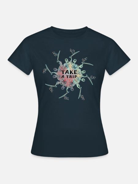 Machen Sie einen Ausflug - Frauen T-Shirt - Navy