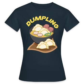 Dumpling Suppe - Frauen T-Shirt - Navy - Vorne - AI Model Female 172 dark (172cm)