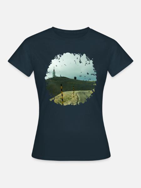 Der Mont Ventoux ist ein legendärer Berg - Frauen T-Shirt - Navy