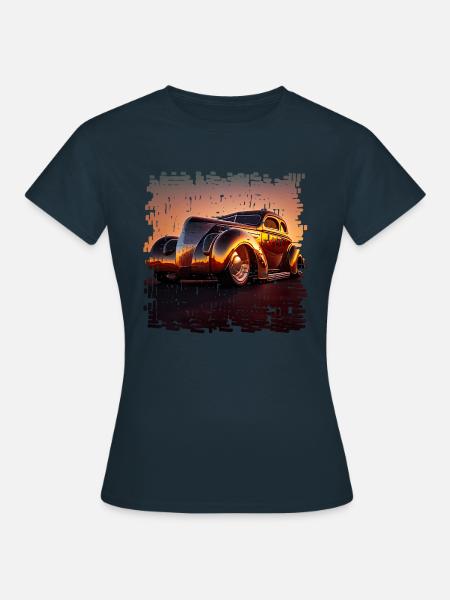 Beschleunigungsrennen oder Drag Racing - Frauen T-Shirt - Navy