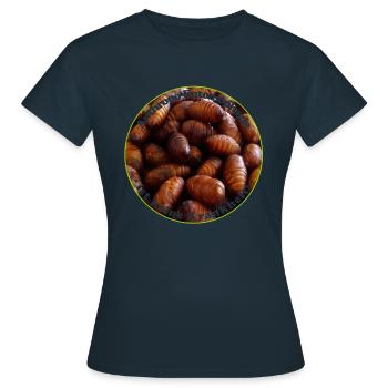 Anthropo-Entomophagie ist keine Krankheit - Frauen T-Shirt - Navy - Vorne - AI Model Female 172 dark (172cm)