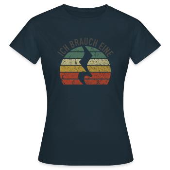 J’ai besoin d’une pause, des signes de pause musiciens - T-shirt Femme - marine - Devant - AI Model Female 172 dark (172cm)