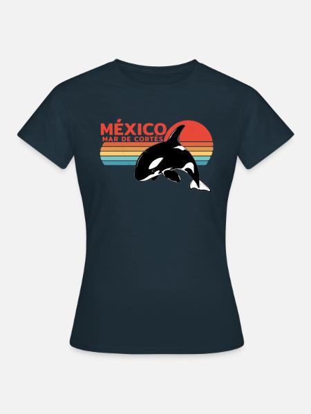 Orca Mar de Cortés Mexiko - Frauen T-Shirt - Navy