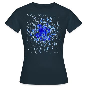 Eclaboussures - T-shirt Femme - marine - Devant - AI Model Female 172 dark (172cm)