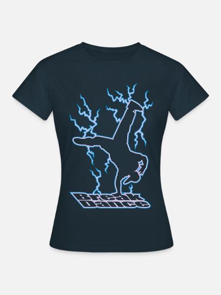 Electric breakdance - T-shirt Femme - marine