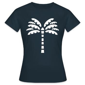 Symbole de palme - T-shirt Femme - marine - Devant - AI Model Female 172 dark (172cm)