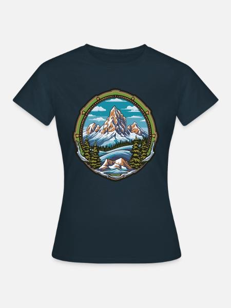 Eisberge Bergsteigen - Frauen T-Shirt - Navy