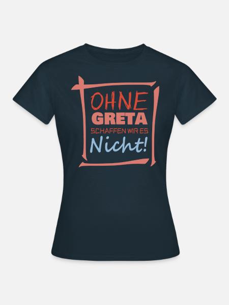 greta - Frauen T-Shirt - Navy