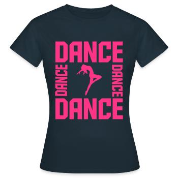 Dance - Frauen T-Shirt - Navy - Vorne - AI Model Female 172 dark (172cm)
