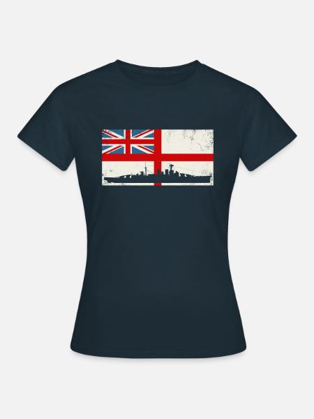 HMS HOOD British Navy - Frauen T-Shirt - Navy
