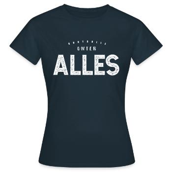 Alles unter Kontrolle - lustiger Spruch - Frauen T-Shirt - Navy - Vorne - AI Model Female 172 dark (172cm)
