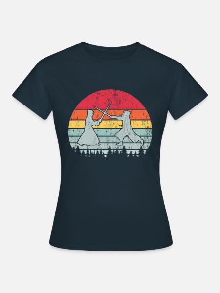 Sport Fechten - Frauen T-Shirt - Navy