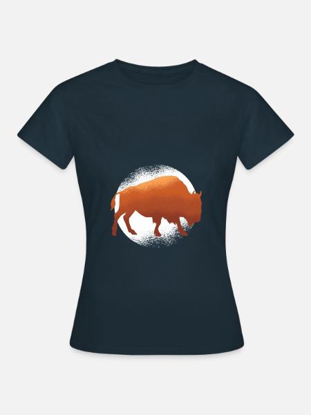 Büffel - Frauen T-Shirt - Navy