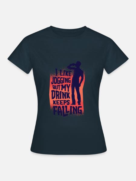 Joggen - Frauen T-Shirt - Navy