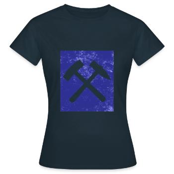 Marteau et maillet Ruhrpott - T-shirt Femme - marine - Devant - AI Model Female 172 dark (172cm)