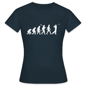 Evolution Golf - Golfspieler - Frauen T-Shirt - Navy - Vorne - AI Model Female 172 dark (172cm)