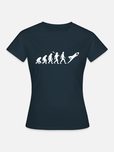 Evolution Torwart - Fußball - Keeper - Frauen T-Shirt - Navy