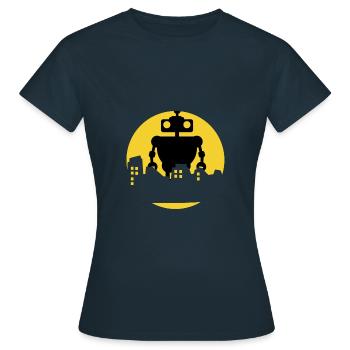 Robot - Women's T-Shirt - navy - Front - AI Model Female 172 dark (172cm)