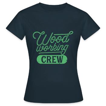 Woodworkers Team Forestworkers Woodcutter - Women's T-Shirt - navy - Front - AI Model Female 172 dark (172cm)