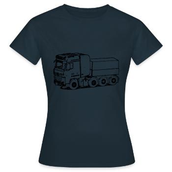 Poids lourd Camion poids lourd - T-shirt Femme - marine - Devant - AI Model Female 172 dark (172cm)
