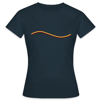 Wave - T-shirt Femme - marine - Devant - AI Model Female 172 dark (172cm)