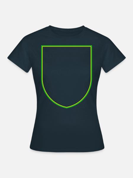 Wappen (leer) - Rahmen VEKTOR - Frauen T-Shirt - Navy