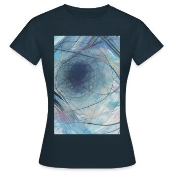 Formen und Muster - Frauen T-Shirt - Navy - Vorne - AI Model Female 172 dark (172cm)