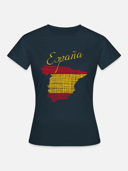 España - Frauen T-Shirt - Navy