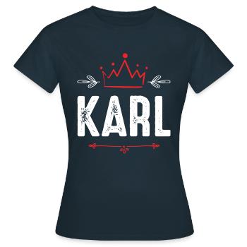 Karl - T-shirt Femme - marine - Devant - AI Model Female 172 dark (172cm)