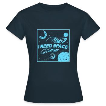 Science, nerd, physique, cadeau, idée cadeau - T-shirt Femme - marine - Devant - AI Model Female 172 dark (172cm)