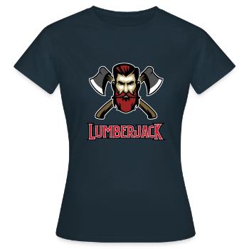Bûcheron - bûcheron - T-shirt Femme - marine - Devant - AI Model Female 172 dark (172cm)