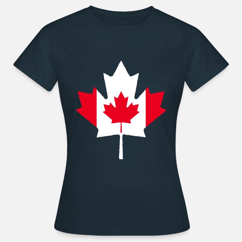 Maple Maple Leaf Canada - Women's T-Shirt - navy