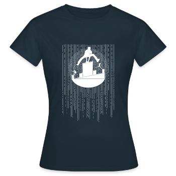 Parkour Sport Freerunning Lines - T-shirt Femme - marine - Devant - AI Model Female 172 dark (172cm)
