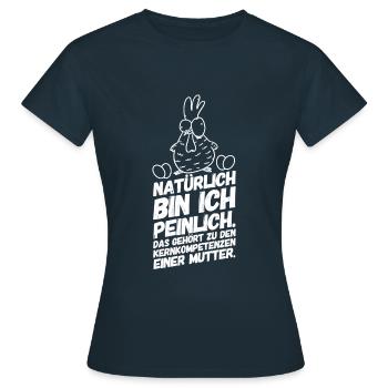 Mutter Mama Lustige Sprüche - Frauen T-Shirt - Navy - Vorne - AI Model Female 172 dark (172cm)