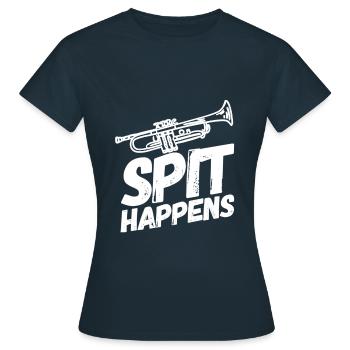 Trompette Trompettes Trompette Spit - T-shirt Femme - marine - Devant - AI Model Female 172 dark (172cm)