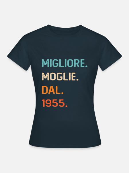 Ehefrau seit 1955 - Frauen T-Shirt - Navy
