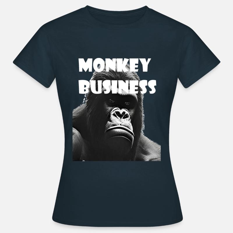 Monkey Business - Women's T-Shirt - navy