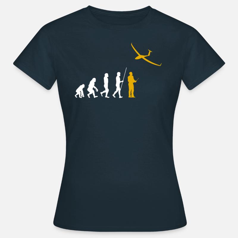 Evolution RC Segelflugzeug Ferngesteuert Modellbau - Frauen T-Shirt - Navy