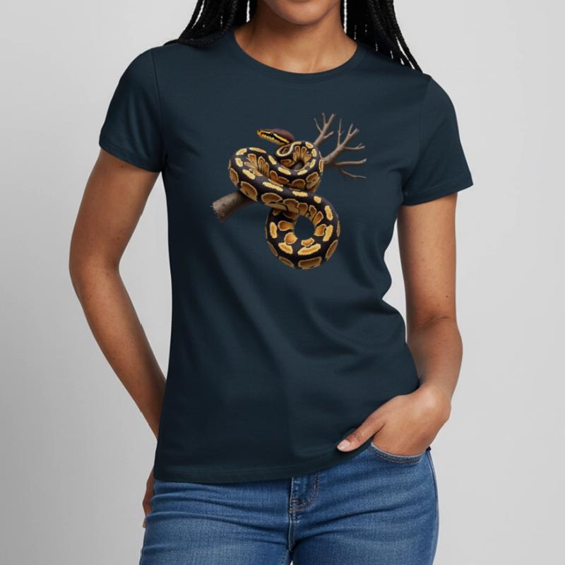 Roi Python Serpents Amoureux Terrarium Python T-shirt Femme