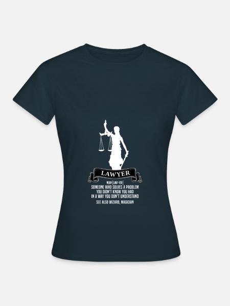 Avocat Avocat Définition Juge Jura Cadeau - T-shirt Femme - marine
