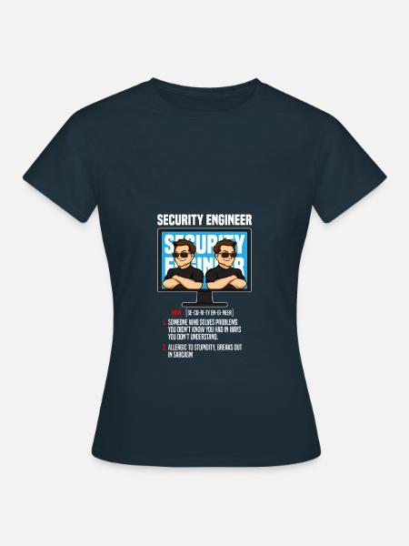 IT Security Security Definition Cybersecurity - Women's T-Shirt - navy