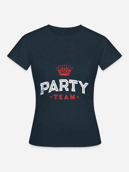 Party Team - Frauen T-Shirt - Navy