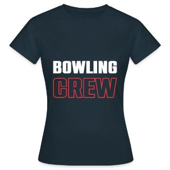Équipe de bowling - T-shirt Femme - marine - Devant - AI Model Female 172 dark (172cm)