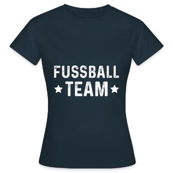 Équipe de football - T-shirt Femme - marine - Devant - AI Model Female 172 dark (172cm)