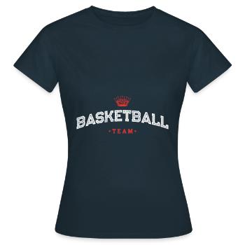 Équipe de basket-ball - T-shirt Femme - marine - Devant - AI Model Female 172 dark (172cm)