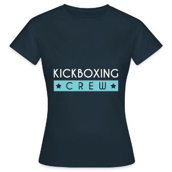 Kickboxing Crew - Frauen T-Shirt - Navy - Vorne - AI Model Female 172 dark (172cm)