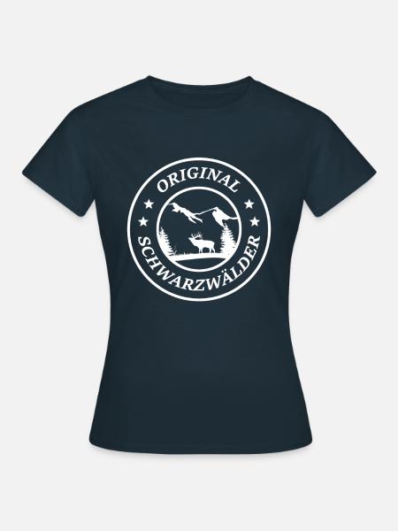 Original Schwarzwälder Kind Junge Wandern Natur - Frauen T-Shirt - Navy
