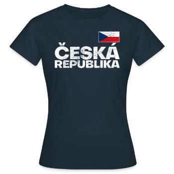 Czech Republic - Women's T-Shirt - navy - Front - AI Model Female 172 dark (172cm)