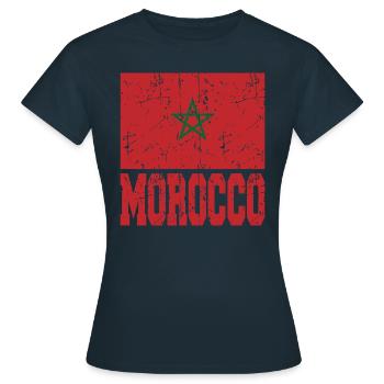 Morocco - Women's T-Shirt - navy - Front - AI Model Female 172 dark (172cm)
